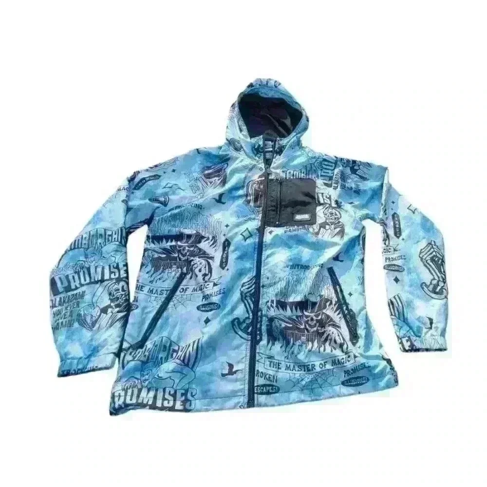 Broken Promises X Samborghini Jacket Spider Web Skull Flames Master Magic Small